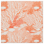 Tissu Corail rouge monochromatique (Échantillon)