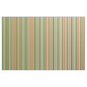 Tissu Corail, vert foncé et rayures blanches (Fat Quarter)