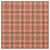 Tissu Coral Brown Checker Argyle Pattern (Échantillon)