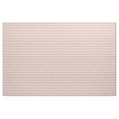 Tissu Coral rose et menthe vert Chevron Motif (Yard)
