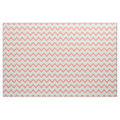 Tissu Coral rose et menthe vert Chevron Motif (Fat Quarter)
