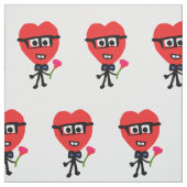 Tissu corazon enamorado (Échantillon)