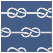 Tissu Corde nautique Navy et Blanc (Fermer)