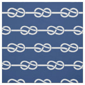 Tissu Corde nautique Navy et Blanc (Échantillon)