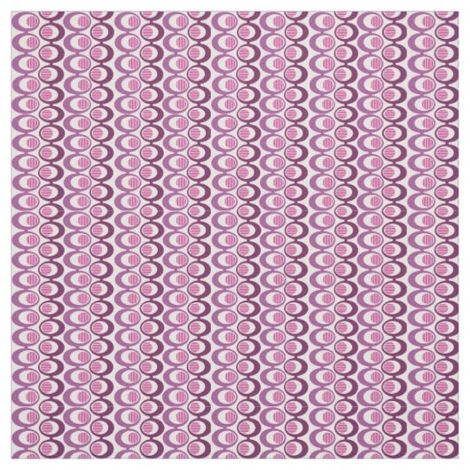 Tissu Cordes violettes ovales (Échantillon)