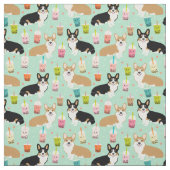 Tissu corgi boba (Échantillon)