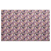Tissu corgi dogs vin pourpre (Fat Quarter)