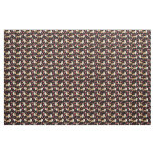 Tissu Corgi Valentines - noir (Fat Quarter)