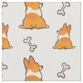 Tissu | CorgiThings de motif de bout de corgi (Fermer)