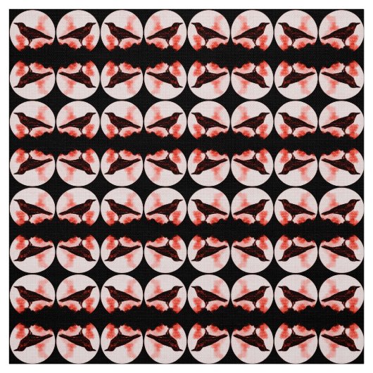 Tissu Corneilles (Échantillon)