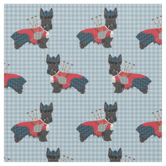 Tissu cornemuse de scottie dog scottish terrier (Fermer)