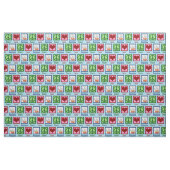 Tissu Cornemuses d'amour de paix (Fat Quarter)