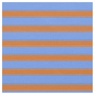 Tissu Cornflower Bleu & Chocolat Motif couleur