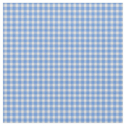 Tissu Cornflower Blue Gingham Check Pattern  (Fermer)
