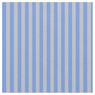 Tissu Cornflower Blue & Grey Lines/Stripes Motif