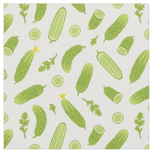 Tissu cornichon concombre végétalien végétarien végétari (Fermer)