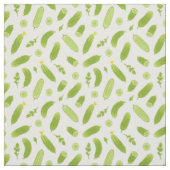 Tissu cornichon concombre végétalien végétarien végétari (Échantillon)