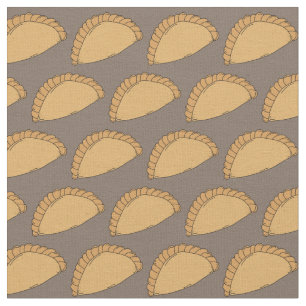 Tissu Cornish Pasty Pasties British Food Motif