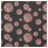 Tissu coronavirus coronavirus pathogène vif motif contin (Échantillon)