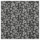 Tissu Coronavirus - Noir et Blanc (Échantillon)