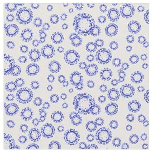 Tissu Coronavirus - Porcelaine (Fermer)