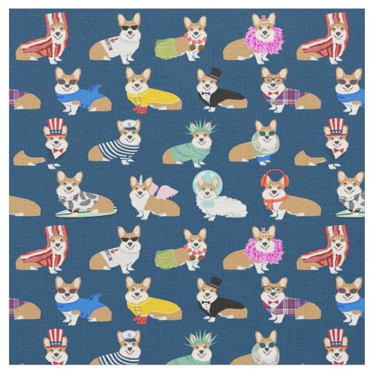 Tissu costumes de corgi marine (Fermer)