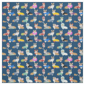 Tissu costumes de corgi marine (Échantillon)