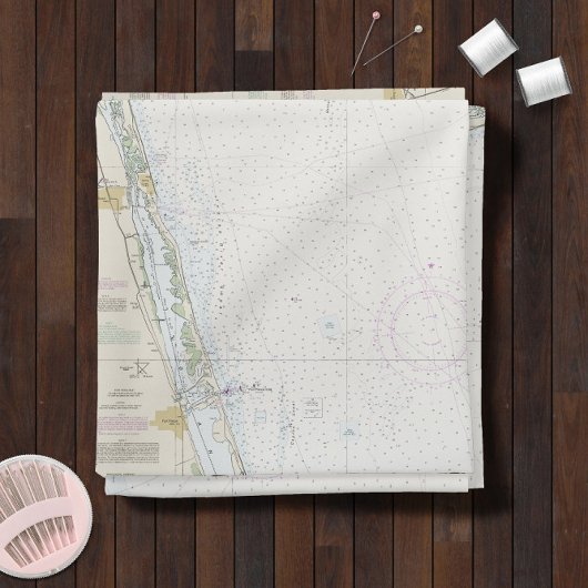 Tissu Côte Est Floride ⚓ Carte Nautique Authentic