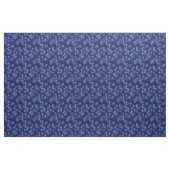 Tissu Coton bleu Tiger Stripes (Yard)