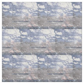 Tissu Coton de marbre noir et bleu (Échantillon)