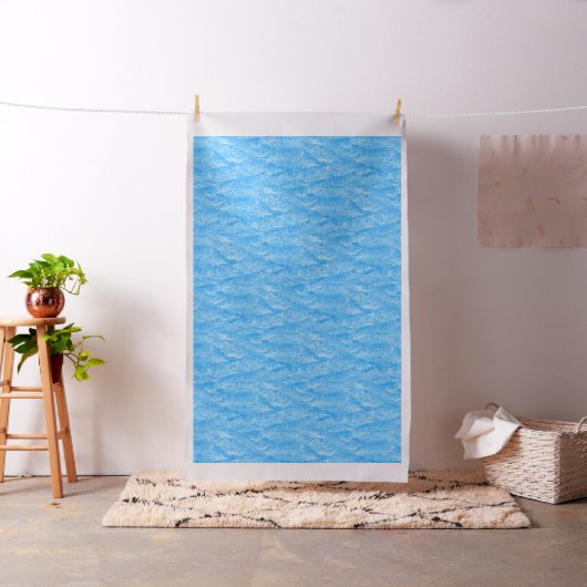 Tissu Coton peint Sky Blue Bark (In Situ)