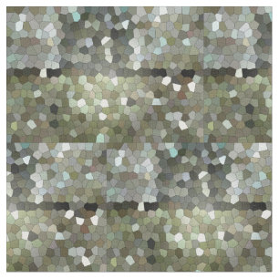 Tissu Coton vert en verre souillé de nuances