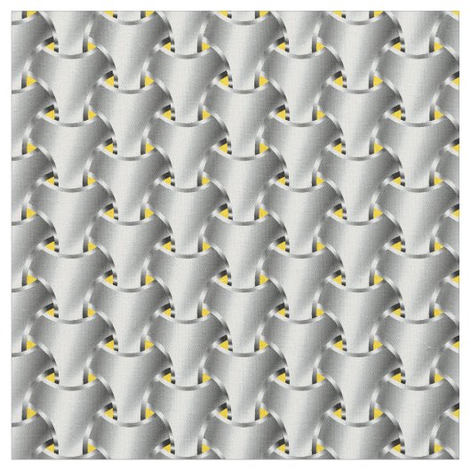 Tissu Cotte de maille sur le jaune (Fermer)