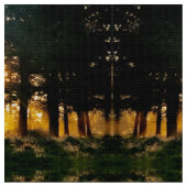 Tissu Coucher de soleil automnal (Fermer)