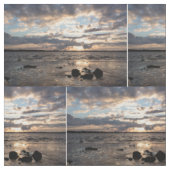 Tissu Coucher de soleil sur la plage (Fermer)
