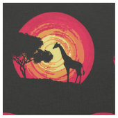 Tissu Coucher du soleil africain (Fermer)