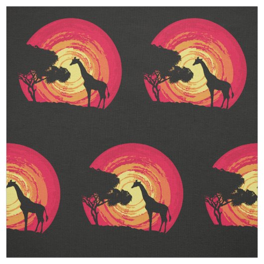 Tissu Coucher du soleil africain (Échantillon)