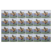 Tissu Coucher du soleil et Bluebonnets de Jack de pompe (Yard)