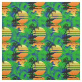 Tissu Coucher du soleil surfant (Échantillon)