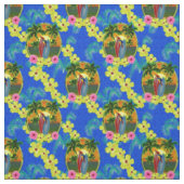 Tissu Coucher du soleil tropical (Échantillon)