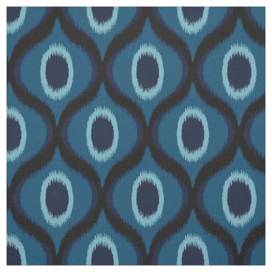 Tissu Couleur bleu foncé design kat marocain (Échantillon)