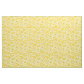 Tissu Couleur jaune motif Paisley (Yard)