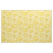 Tissu Couleur jaune motif Paisley (Fat Quarter)