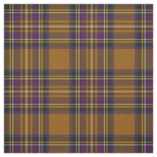 Tissu Couleur multi d'or, bleu, plaid jaune pourpre de