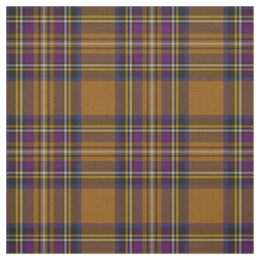 Tissu Couleur multi d'or, bleu, plaid jaune pourpre de (Échantillon)