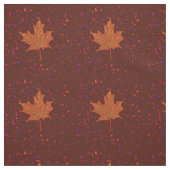 Tissu Couleurs d'automne Maple Leaf Dessin botanique (Échantillon)