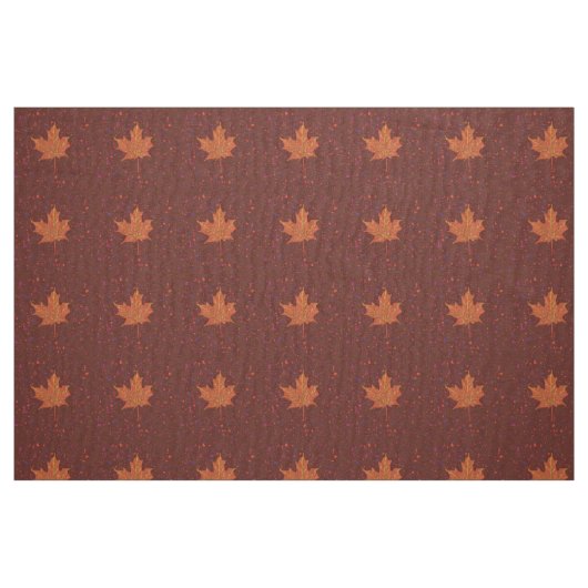 Tissu Couleurs d'automne Maple Leaf Dessin botanique (Fat Quarter)