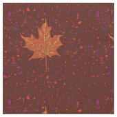 Tissu Couleurs d'automne Maple Leaf Dessin botanique (Détail)