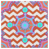 Tissu Couleurs du carnaval | Chevron Boho Motif (fermé)