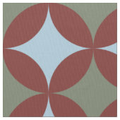 Tissu Couleurs rétro Mi-Siècle Cercles modernes (fermé)
